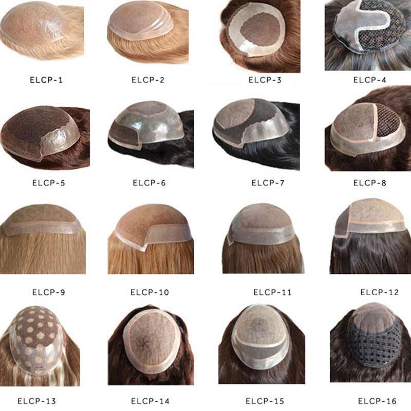 Silk Base Durable Hairpieces Men Toupee skin around Men Wig Replacement System Human Hair Toupee For Men