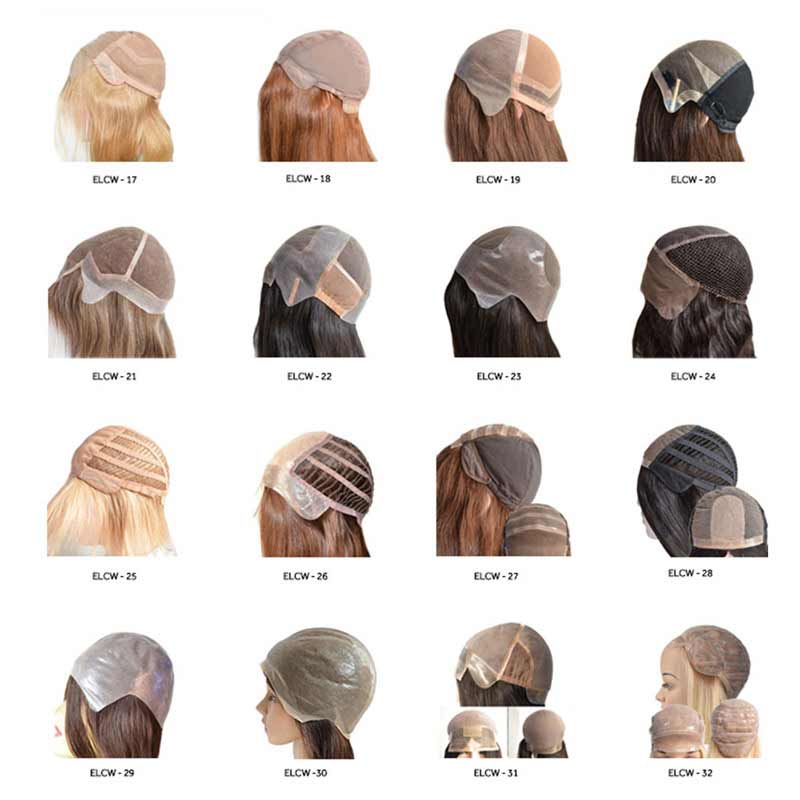 Custom Ladies PU and Silk Base Real Human Hair Silk Top Wig